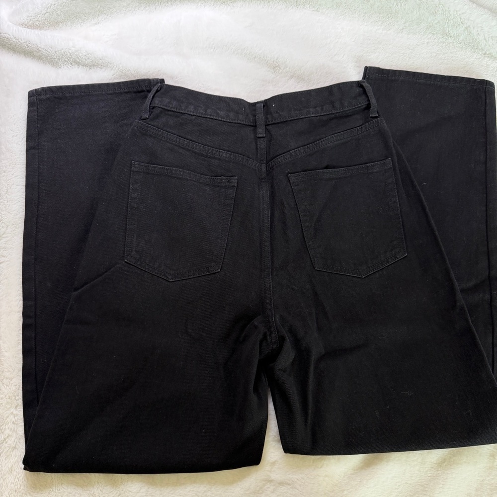GREY LAB Asymmetric Wrap Jeans โ Black โ Fits 24/25 - Picture 2 of 8